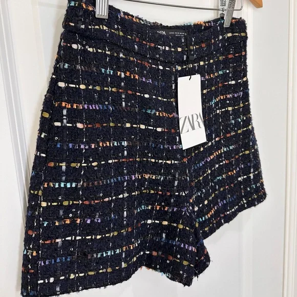 ZARA Tweed Blazer & Shorts Set - Size XS